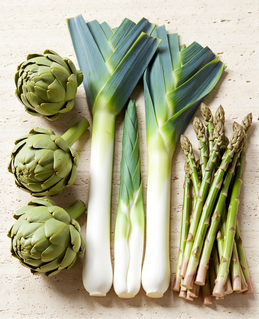 Légumes frais riches en fibres